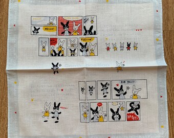 Vintage animal Handkerchief 846