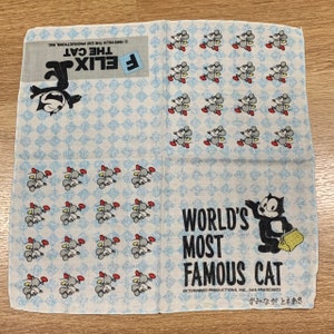 Vintage felix de kat zakdoek 1326