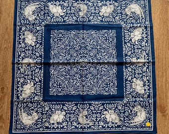 Vintage Kliban Cat Handkerchief | Rare Character Cotton Scarf | Retro Bandana Gift for Her | 3368