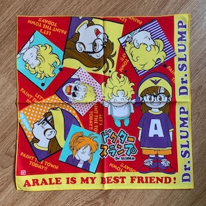 Vintage arale dr slump Handkerchief 1528
