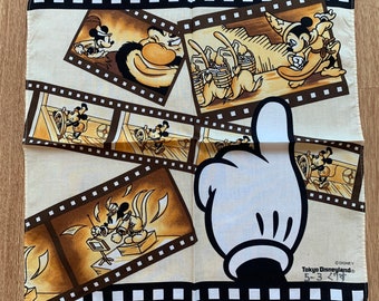Vintage mickey mouse disney Handkerchief 848