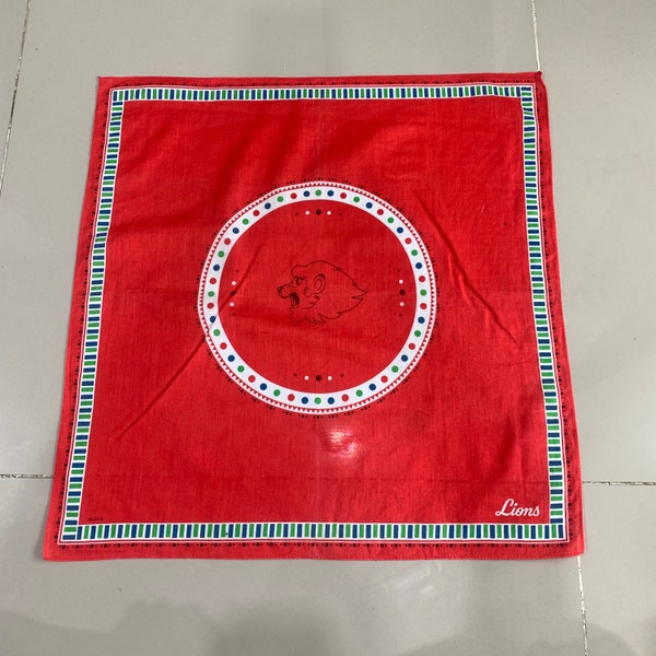 Vintage kimba the white lion Handkerchief 207