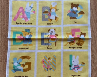 alphabet rhyme Handkerchief 882