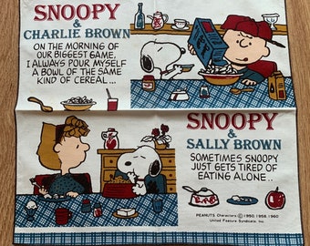 Vintage Snoopy Handkerchief 1052