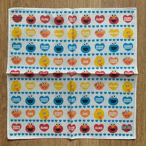 Vintage Sesame Street Handkerchief 2230