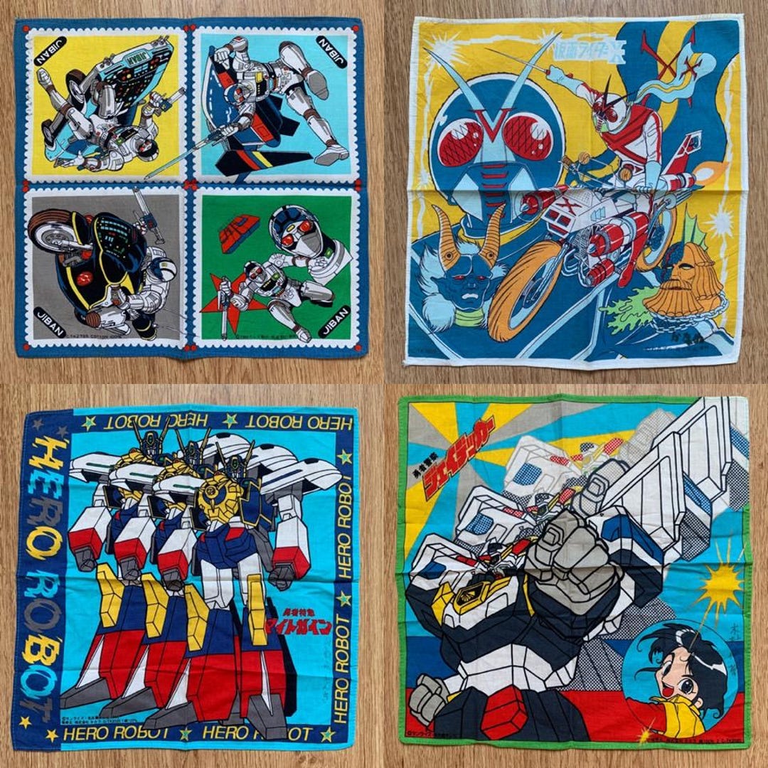 ヴィンテージハンカチ / 機動刑事ジバン / 仮面ライダーX / 勇者警察