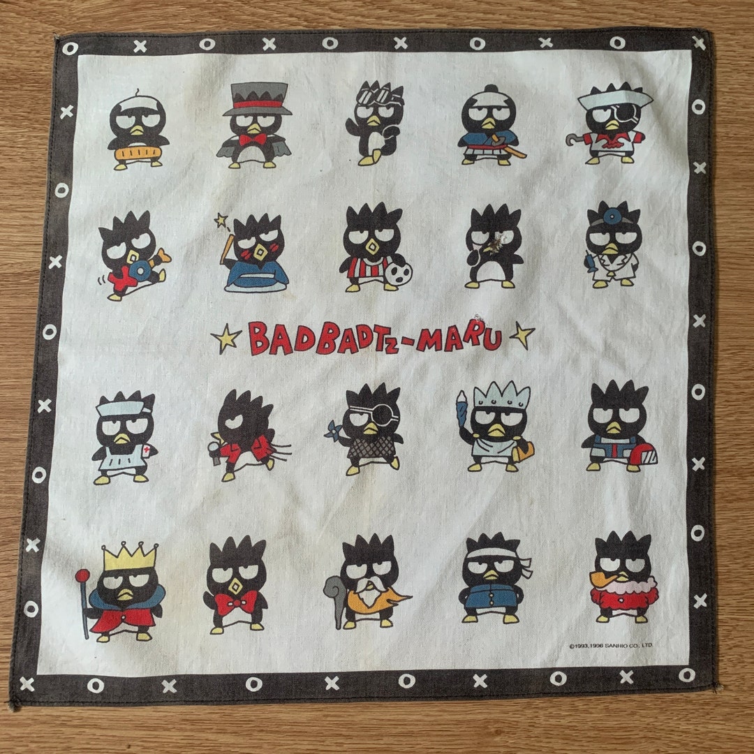 Casquette Bonnet Manchette Badtz-Maru Sanrio – Adulte, Broderie, Noir, Une Taille
