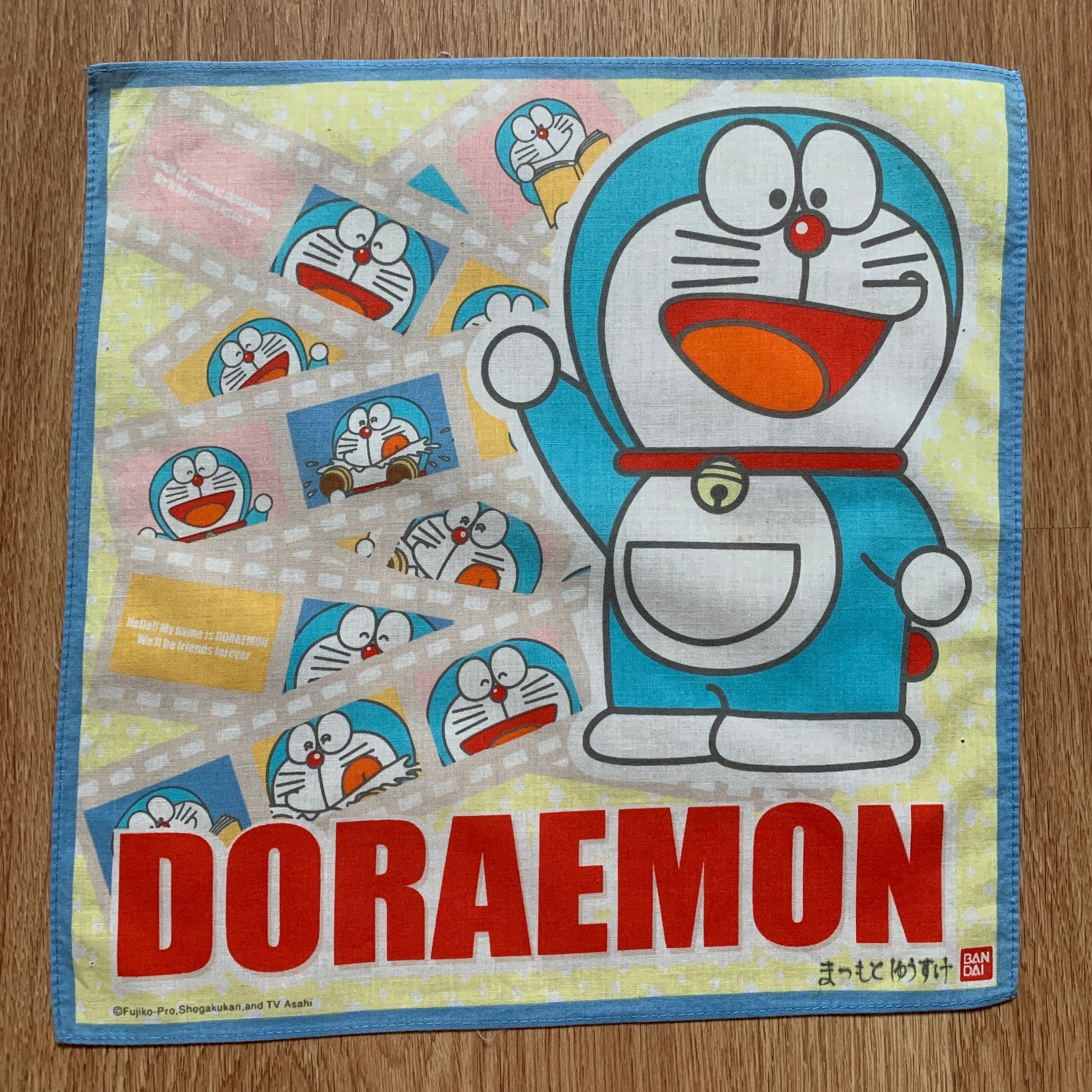 Vintage Doraemon Handkerchief 808 - Etsy