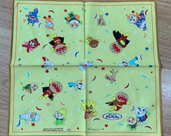 Vintage Anpanman Handkerchief 1438