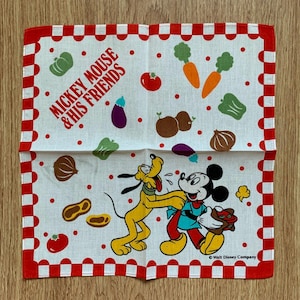 Pañuelo vintage de Mickey Mouse y sus amigos, 2002