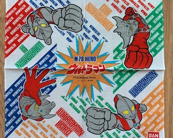 Vintage Ultraman Handkerchief 1629