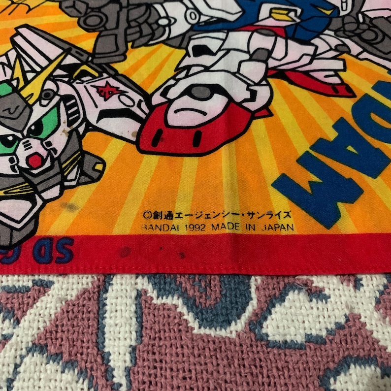 Vintage1992s SD Gundam Bandai Handkerchief