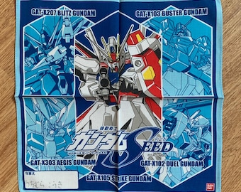 Vintage Gundam seed Handkerchief 1527