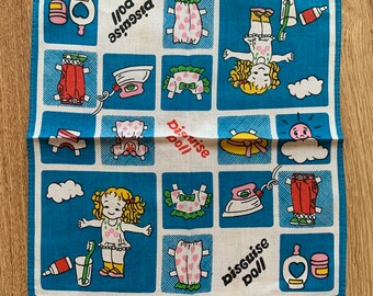 Vintage disguise doll Handkerchief 871