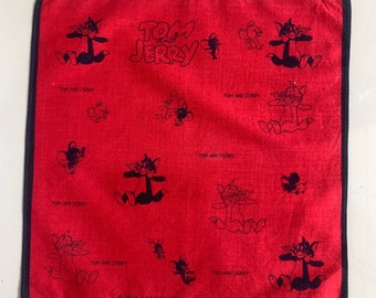 Vintage Tom and Jerry Handkerchief 141