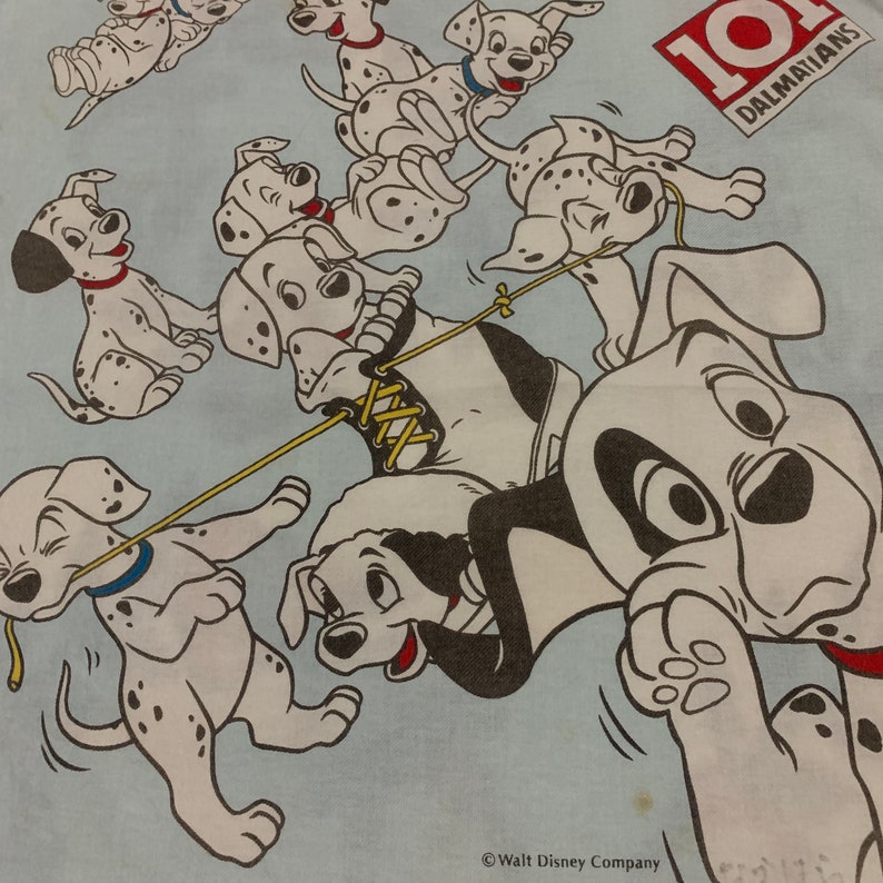 Vintage 101 Dalmatians Disney Handkerchief