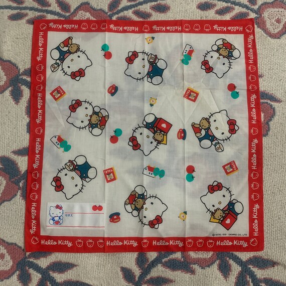 Vintage1985s Hello Kitty Sanrio Handkerchief