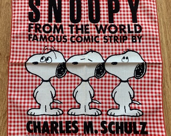 Vintage Snoopy Handkerchief 1051