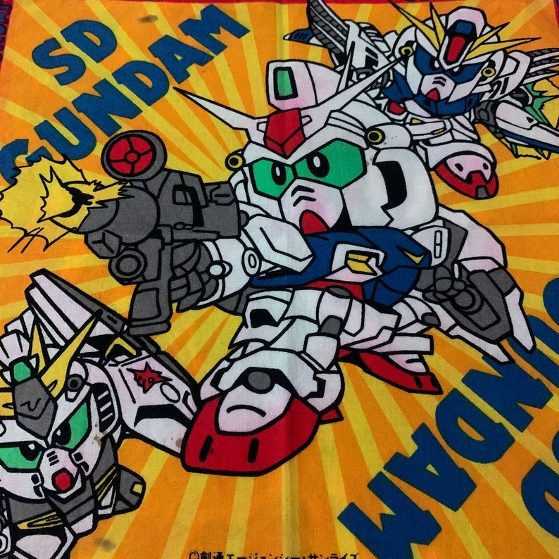 Vintage1992s SD Gundam Bandai Handkerchief