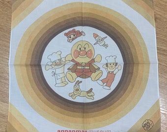 Vintage Anpanman Handkerchief 1011