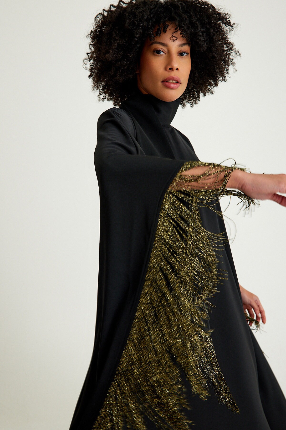 Fringes kaftaan dress main image 0