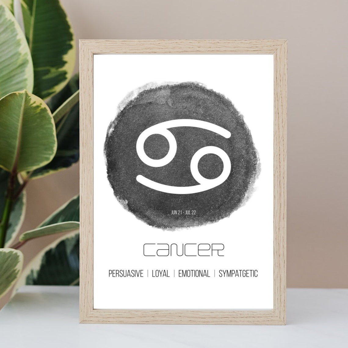 Cancer Zodiac Horoscope Home Decor Instant Download Printable Etsy