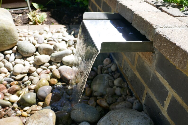 Garden Pond Cascade Waterfall Stainless Steel 30cm Blade Etsy UK