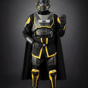 Armadura de Batalha Espacial – Cosplay de Ficção Científica Realista e Personalizável