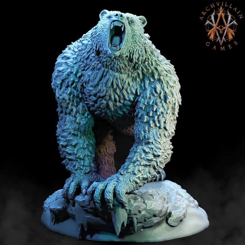 Armored Werebear Archvillian Games 3d Printed Miniature - Etsy