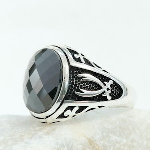 925 kt zilveren dubbele zwaardring, zilveren ring met steen, zwaardring sterlingzilver, 925 sterlingzilveren herenring, gratis expresverzending