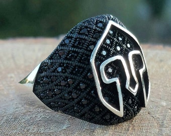 925 Sterling Silver Gladiator Model , Mens Handmade Ring, Turkish Handmade Silver Men Ring, 925k Silver Jewelry 925 Sterling Silver Gladiator Model , Mens Handmade Ring, Turkish Handmade Silver Men Ring, 925k Silver Jewelry