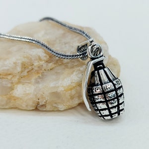 925 sterlingzilver mannen granaat ketting hanger zilver kleur munitie oorlogszuchtige mannen ketting leger militair cadeau gratis express verzending