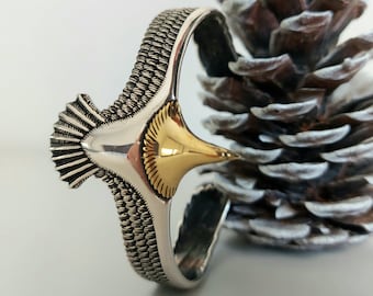 幾何学模様の925スターリングシルバー製シェブロンカフブレスレット