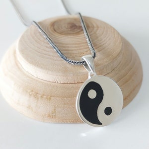 925k Silver Yin Yang Pendant, 925 Silver Yin Yang Pendant, Men Yin Yang Necklace, Silver Yin Yang Necklace, Gift For Men