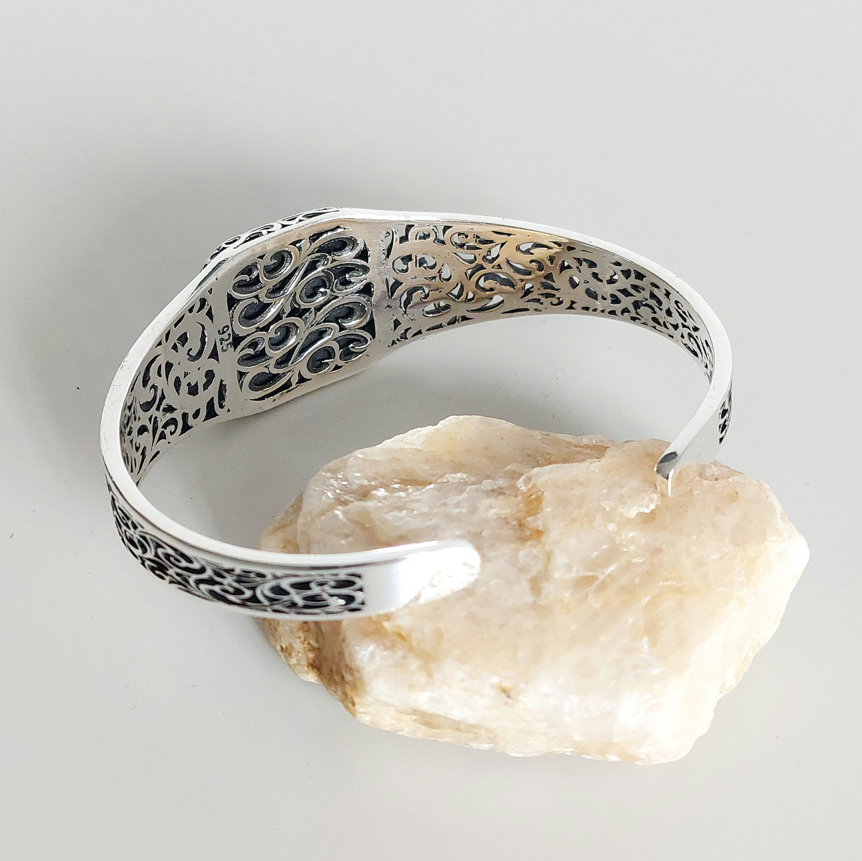 ブレスレット BLENDOFF Blade Cuff Bracelet Silver 925 925 Sterling Silver Solid Open Cuff Bangle Bracelet - Etsy