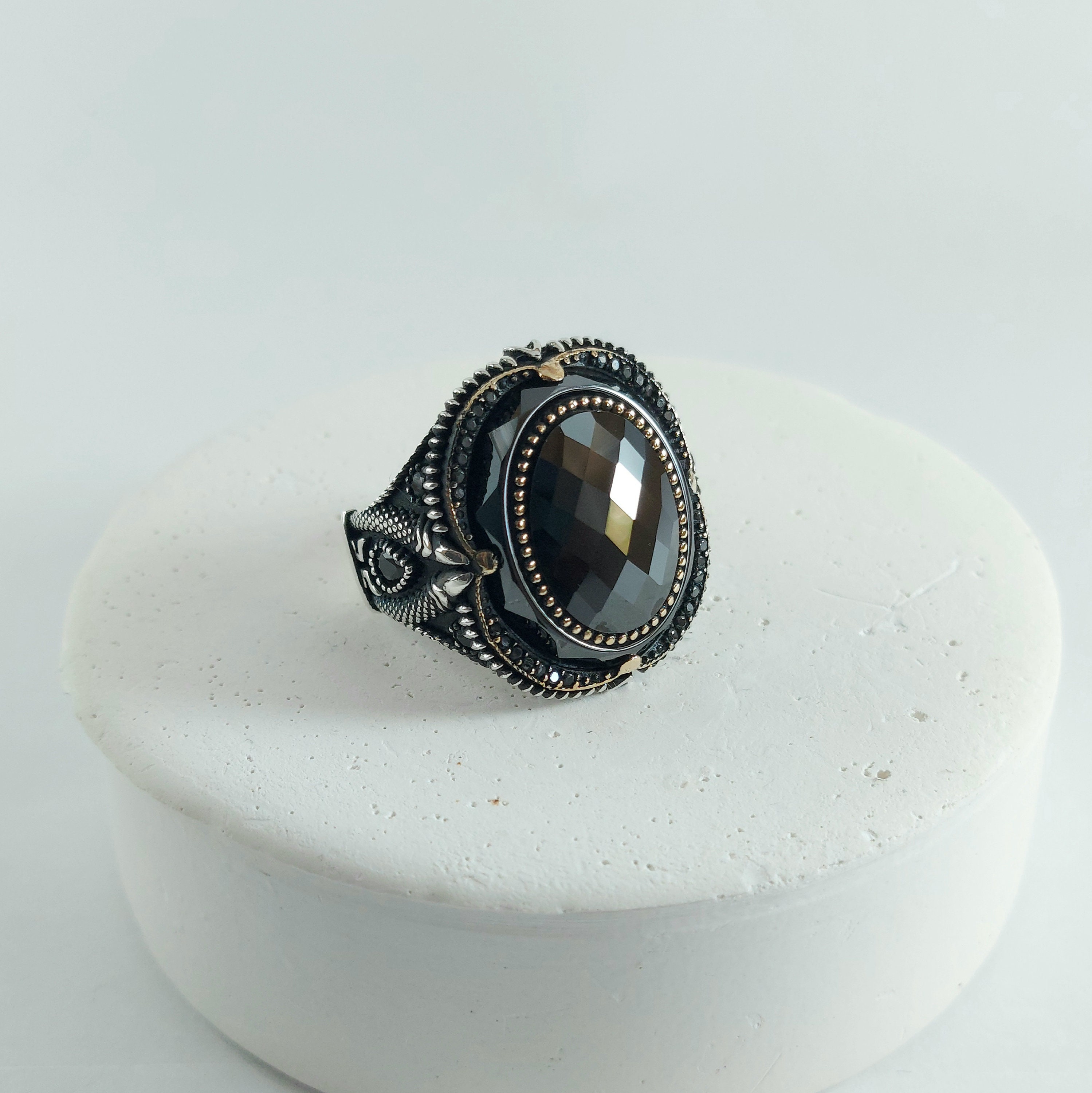 925 Sterling Silver Handmade Men's Ring Oval Shaped With Claw Detail and Black Zircon Stone, Best Friend Gift Ring, Men's Rings - Etsy 925 Sterling Silver Handmade Men's Ring Oval Shaped With Claw Detail and Black Zircon Stone, Best Friend Gift Ring, Men's Rings - Etsy