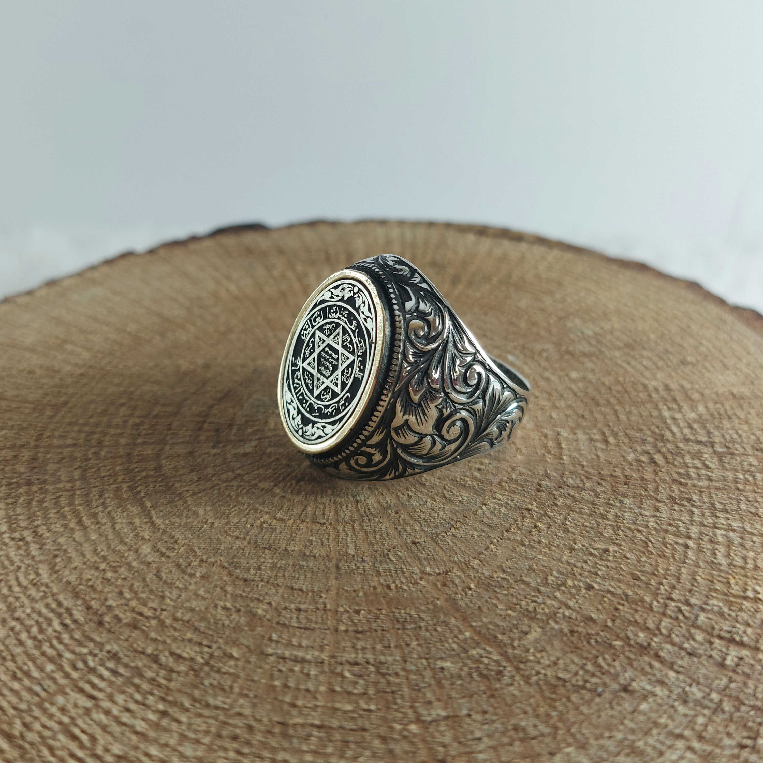 指輪・リング Shield Polished Silver Ring 925 Sterling Silver Handmade Oval Shaped Statement Ring With