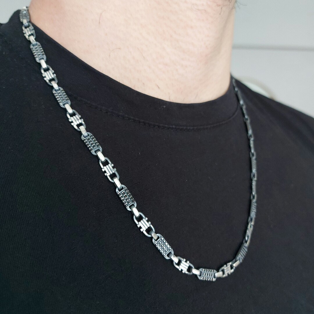【BLACKPURPLE】Renin stone cubic chain necklace silver 50cm BLACKPURPLE】Renin stone cubic chain necklace silver 50cm