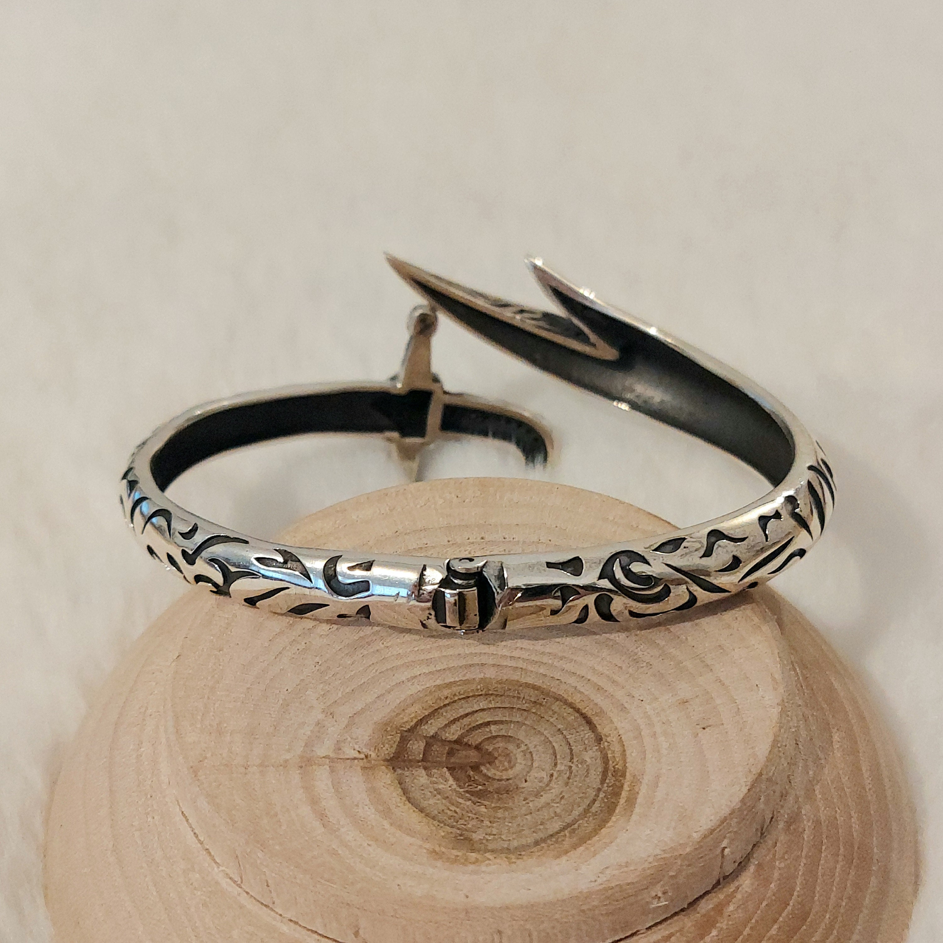 Silver Sword Bracelet , Handmade Bracelet , Mens Zulfiqar