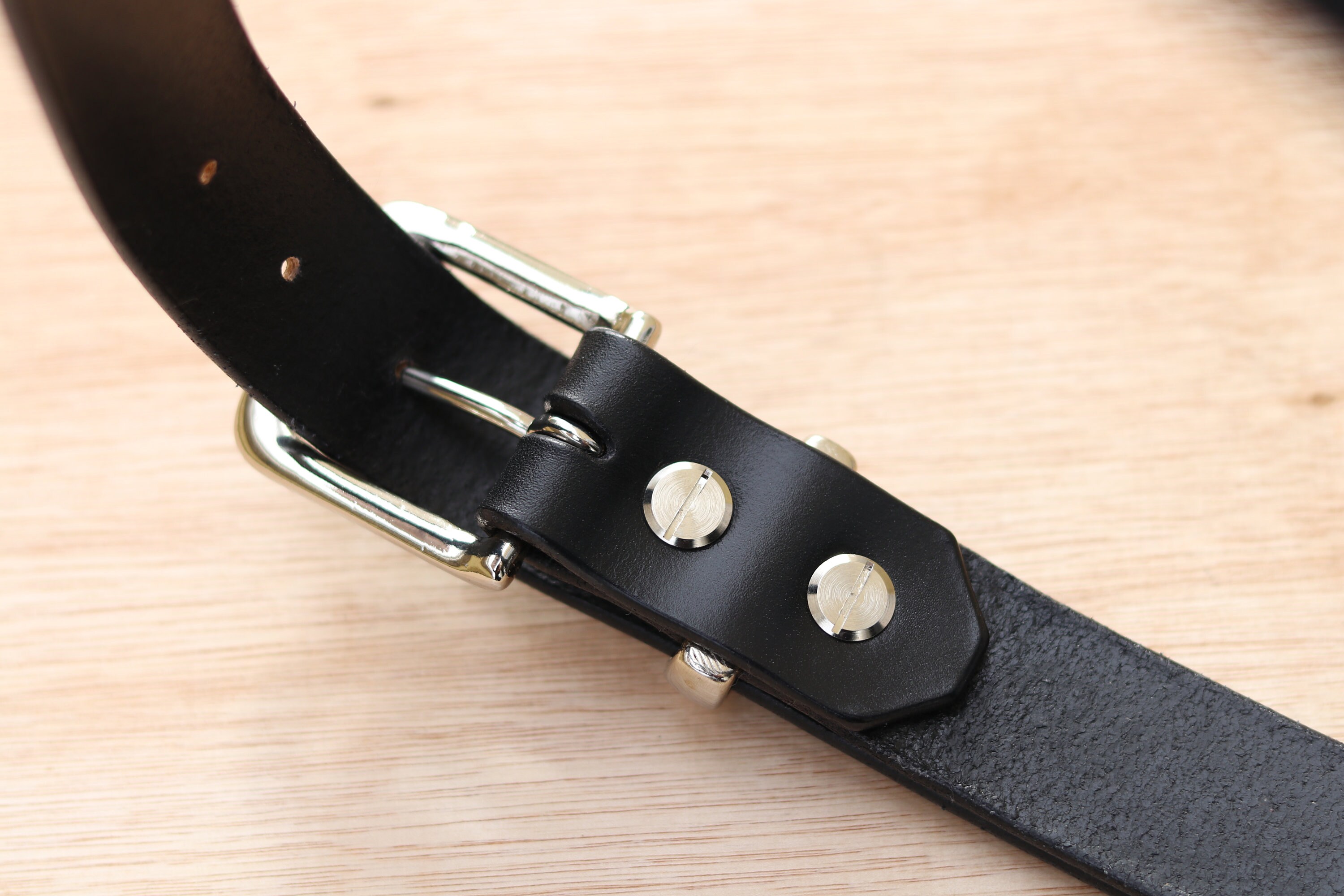 TORT Handmade English Bridle Full Grain Vegetable Tanned Leather Belt
