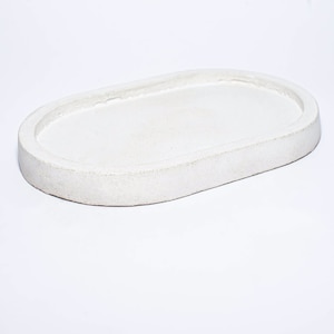 Handmade Oval Concrete Tray