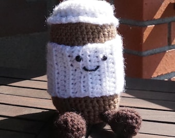 crochet coffee jellycat stuffed animal PATTERN for beginners