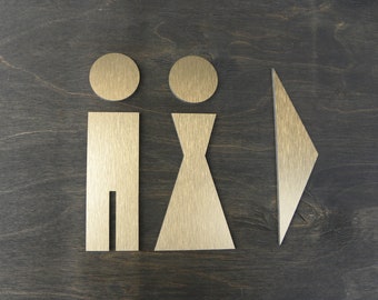 Toilet Directionele Deur Borden. Teken Toiletten met een routebeschrijving. Commerciële Arrow Plaques. Platen voor hotels met pijlen. WC Symbolen.