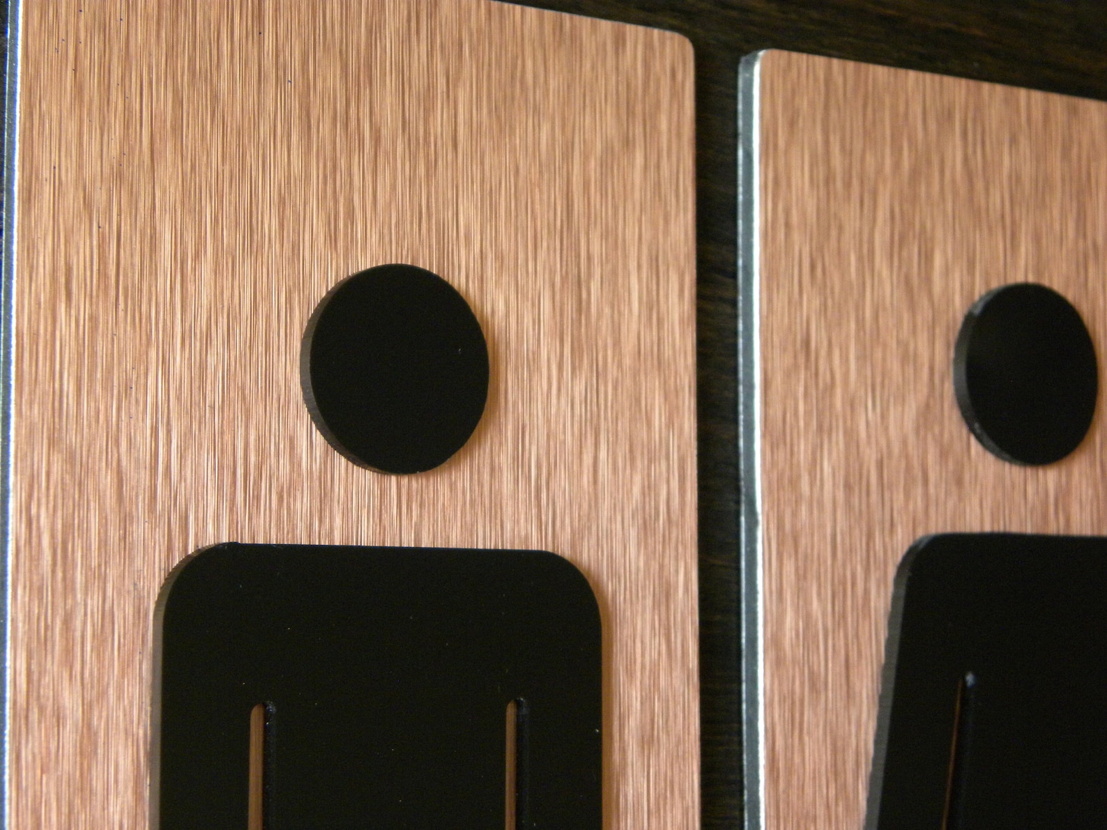 Restroom Elegant Door Signs. Men Woman Contemporary Doors | Etsy