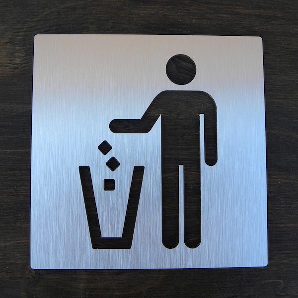Waste Bin Signage - Etsy