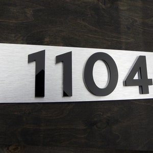 Custom Address Signs. Stainless Address Sign for House. Modern Exterior House Numbers. Address Elegant Home Numbers.