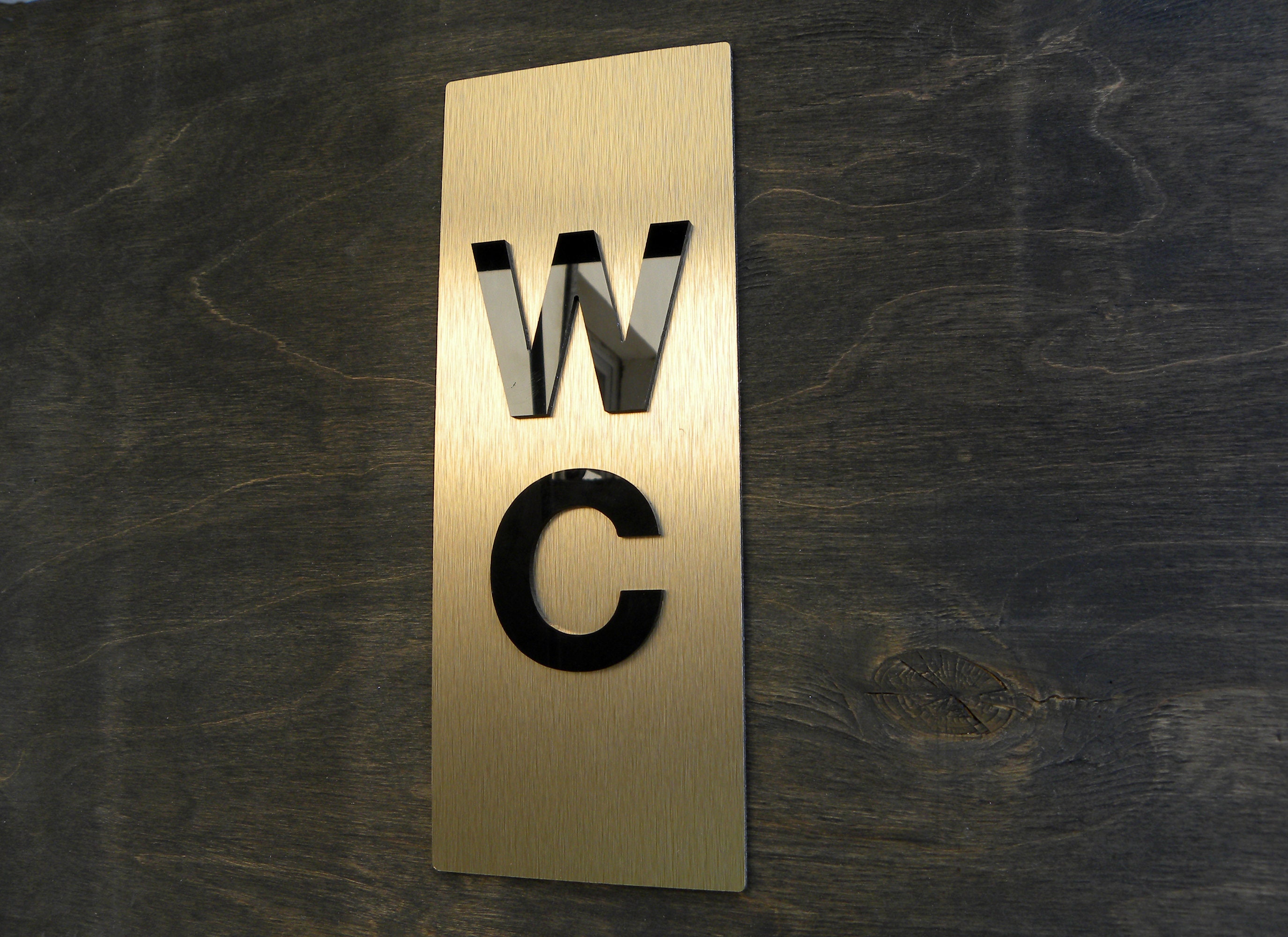 Restroom Vertical Wall Sign. Restrooms Door Signs With Arrows. Etsy