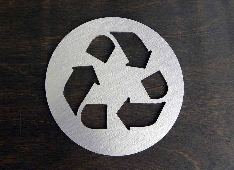 Recycle Round Business Sign Signs With Recycling Symbol Trash Recycle