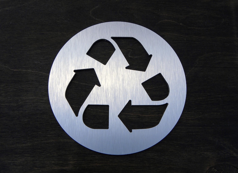 Recycle Round Business Sign Signs With Recycling Symbol Trash Recycle