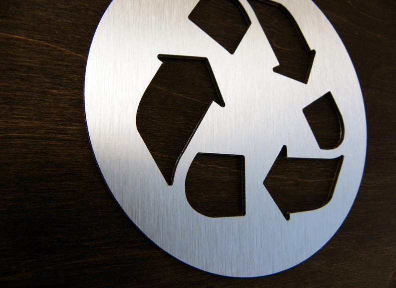 Recycle Round Business Sign Signs With Recycling Symbol Trash Recycle